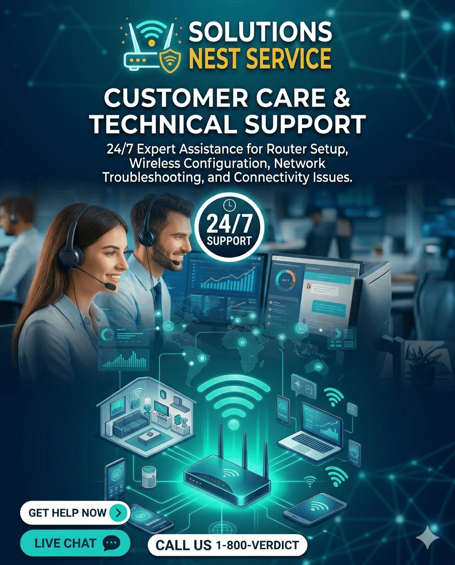 Solutions Verdict Nest customer care and technical support banner